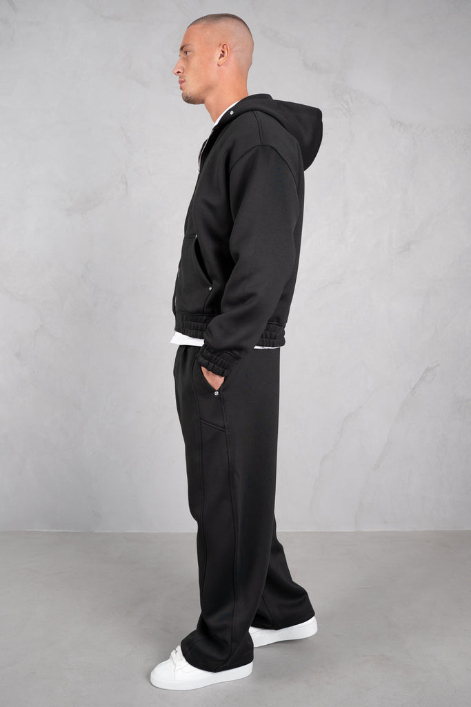 Brushed Scuba Carpenter Hoodie - Black