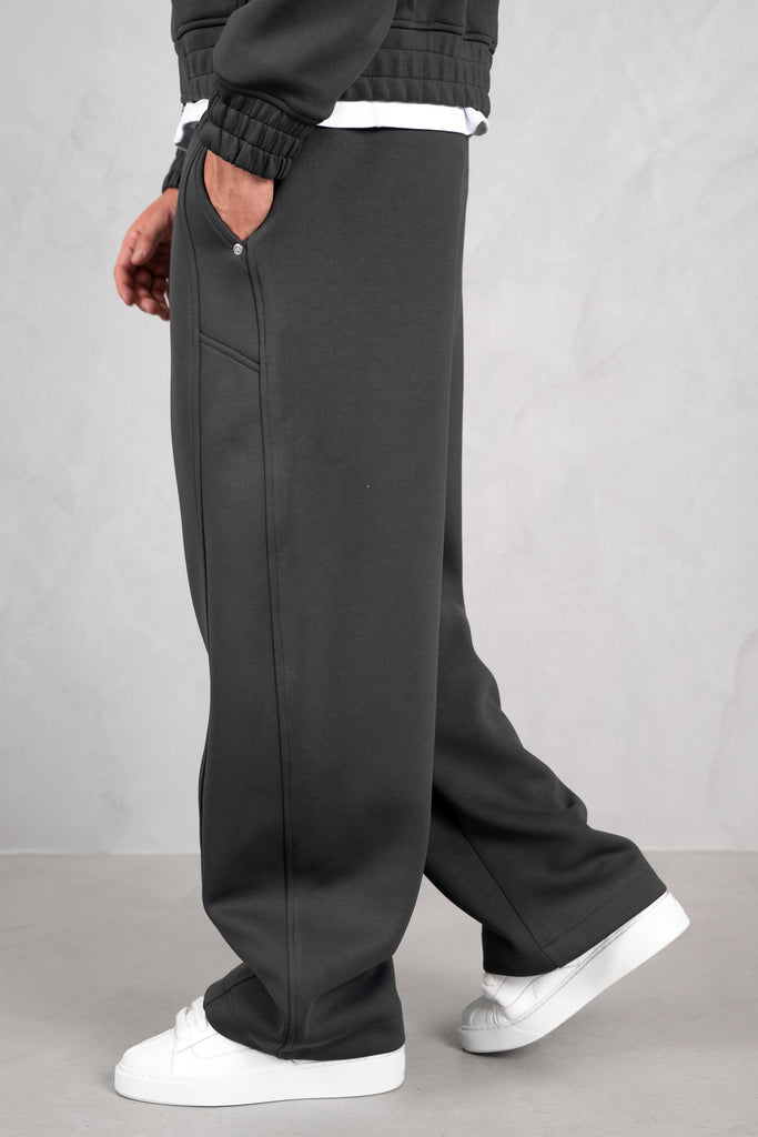 Brushed Scuba Carpenter Jogger - Charcoal