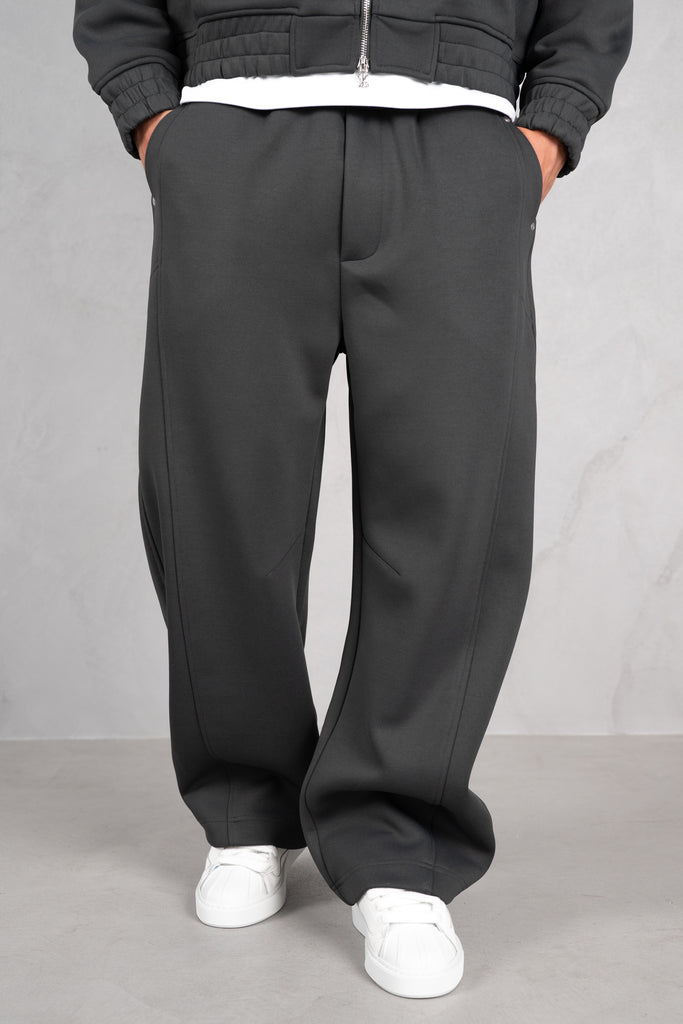 Brushed Scuba Carpenter Jogger - Charcoal