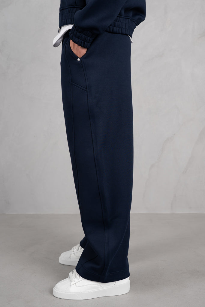 Brushed Scuba Carpenter Jogger - Navy