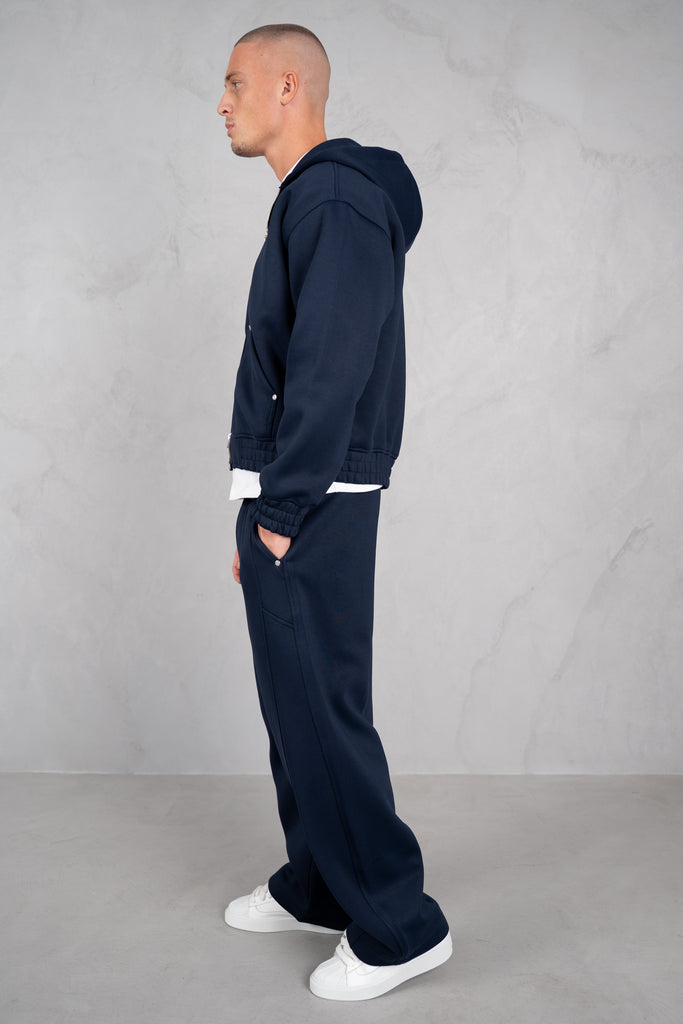 Brushed Scuba Carpenter Hoodie - Navy