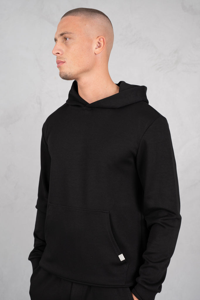 Soft Scuba Regular Fit Hoodie - Black