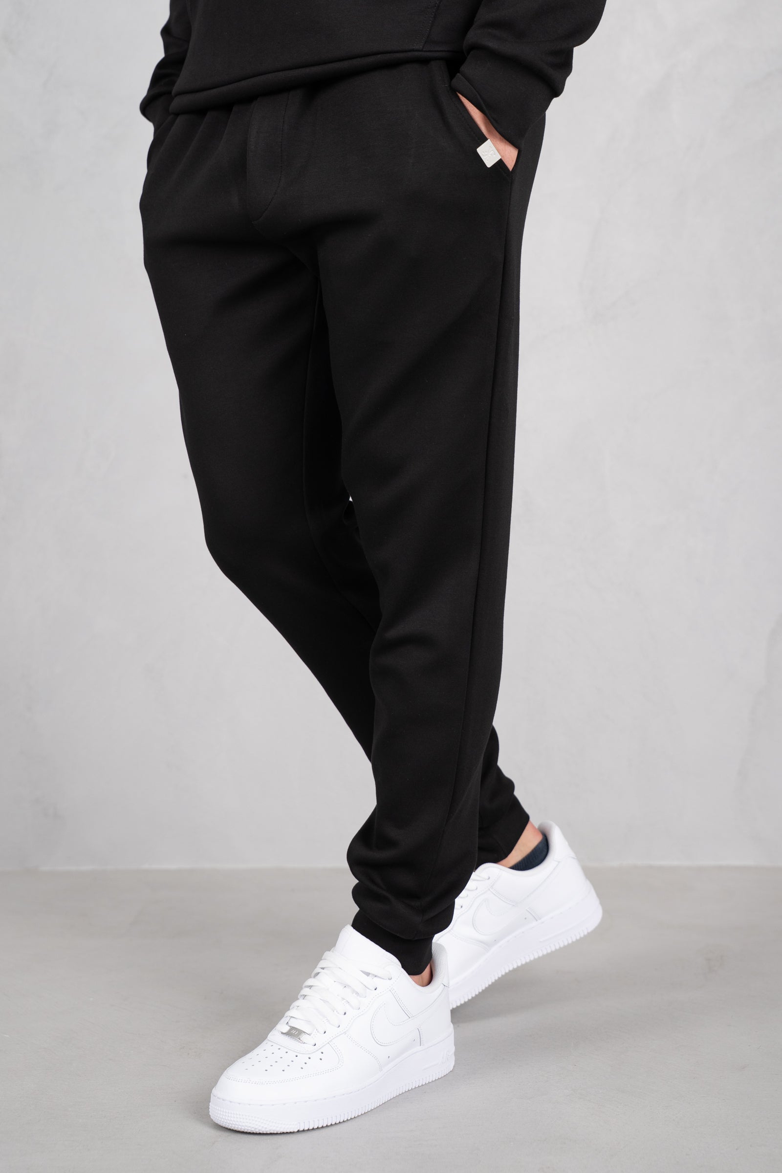 Soft Scuba Regular Fit Jogger - Black