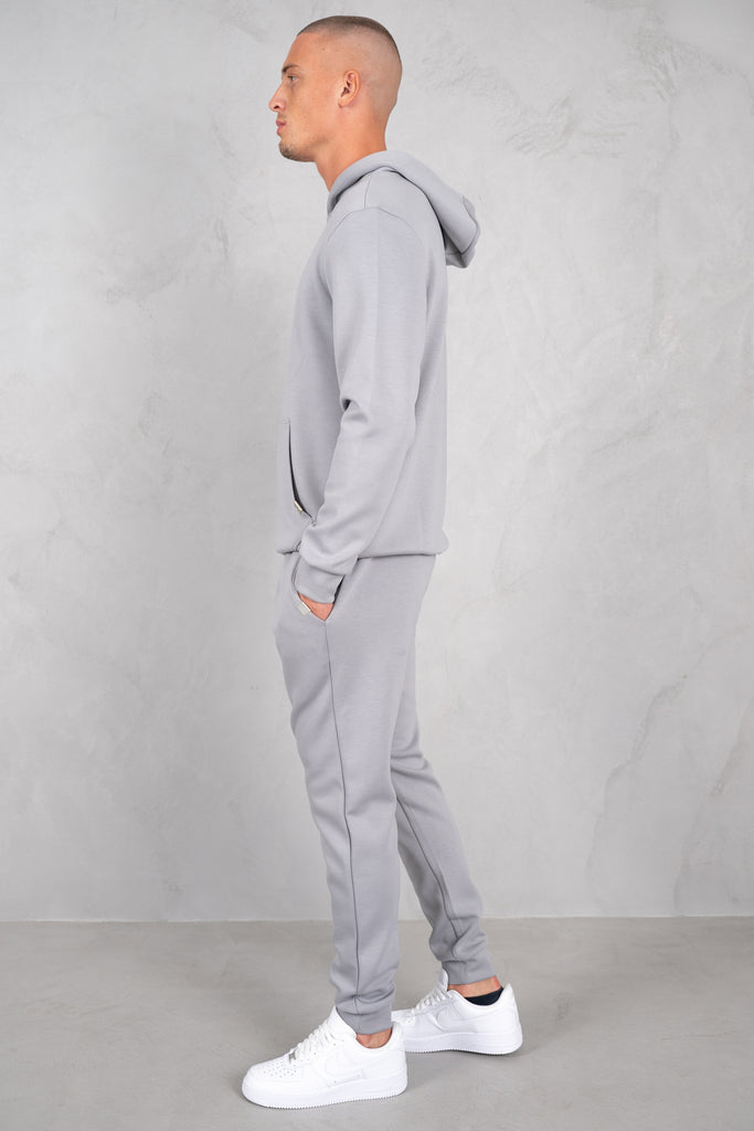 Soft Scuba Regular Fit Hoodie - Grey