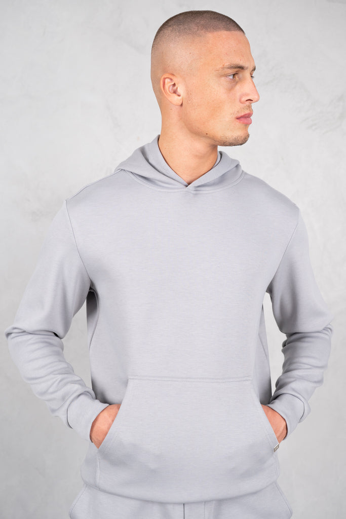 Soft Scuba Regular Fit Hoodie - Grey