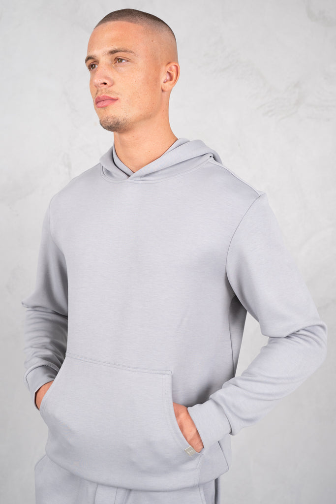 Soft Scuba Regular Fit Hoodie - Grey