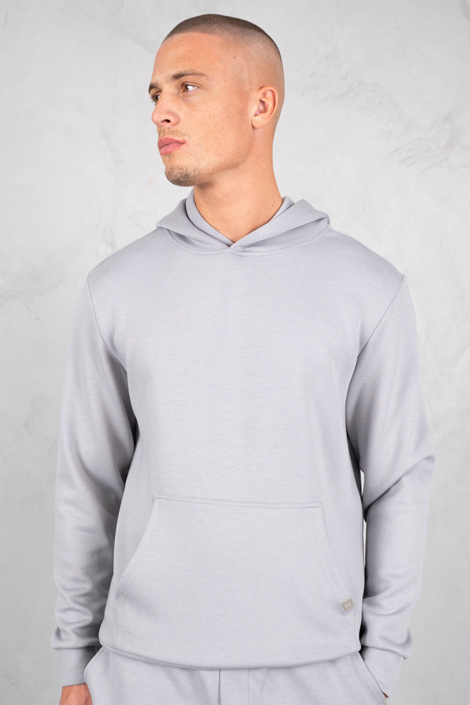 Soft Scuba Regular Fit Hoodie - Grey