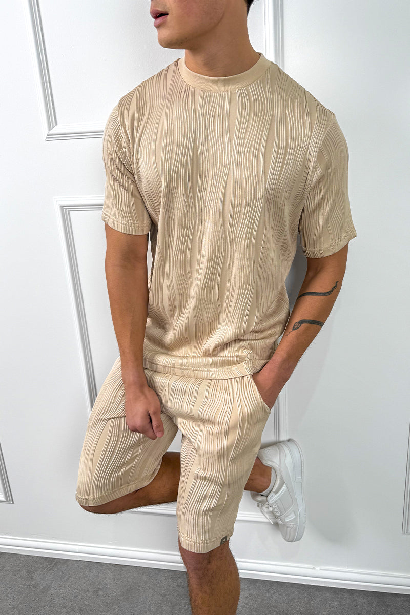 Wave Shorts - Taupe