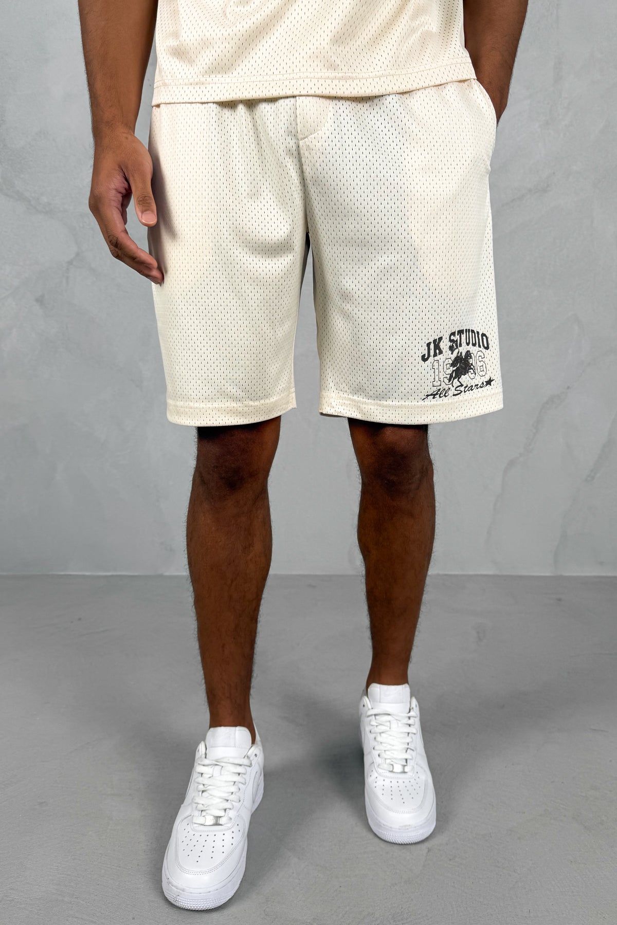 Studio Mesh Shorts - Off White