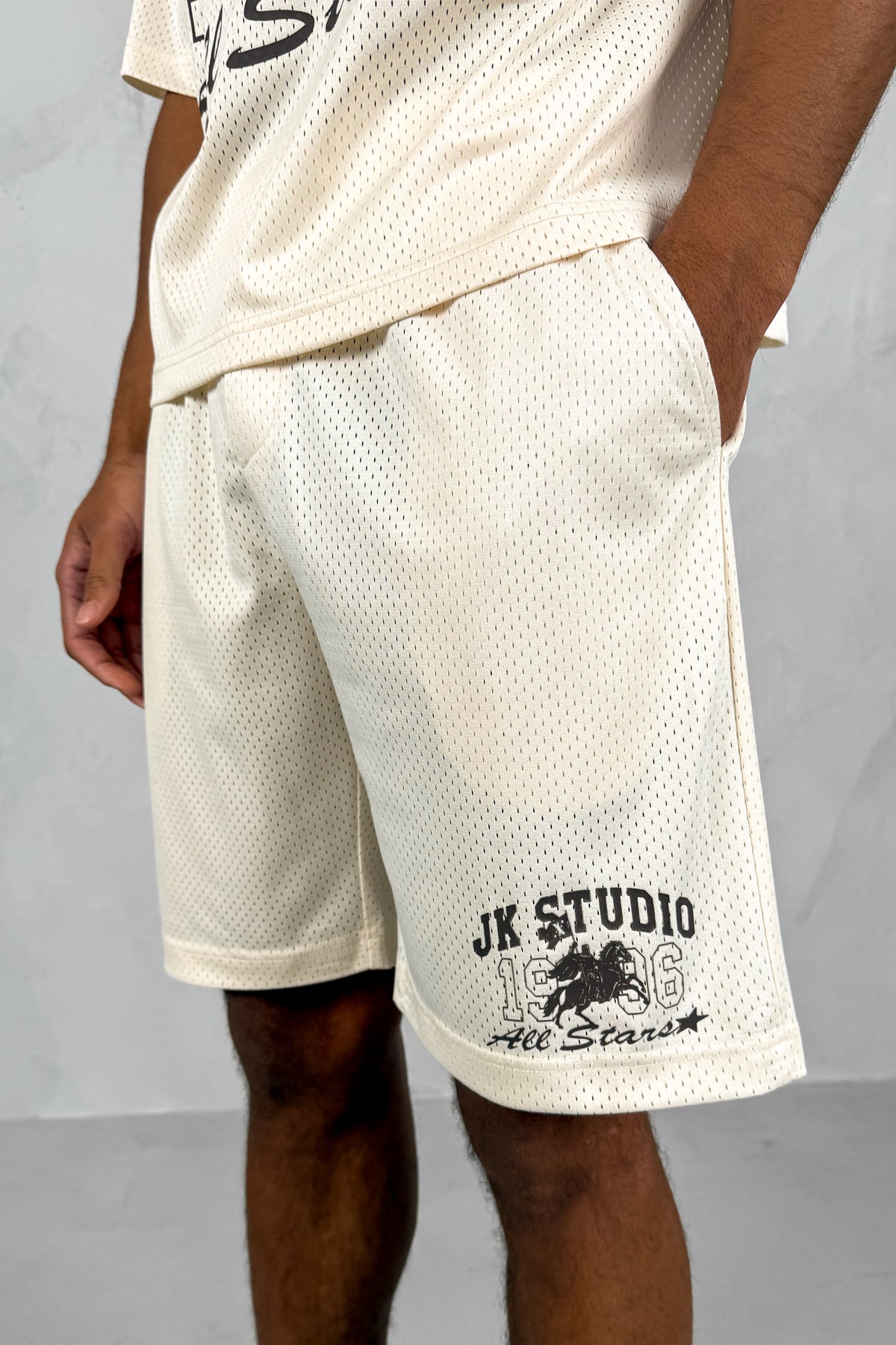 Studio Mesh Shorts - Off White