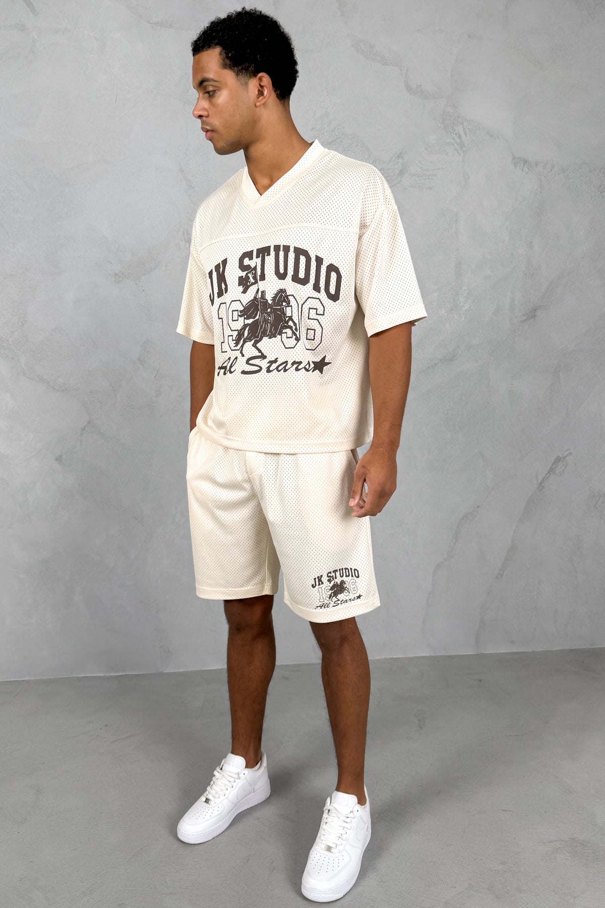 Studio Mesh Shorts - Off White