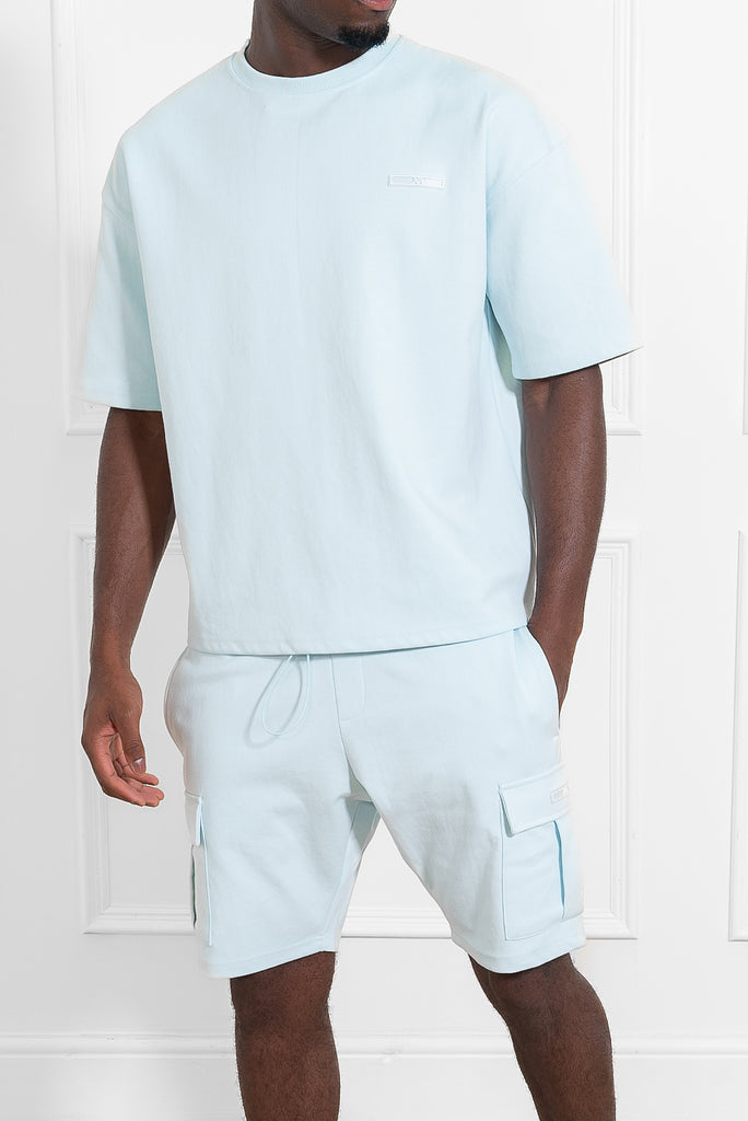 Day To Day Oversized Twin Set - Pale Blue