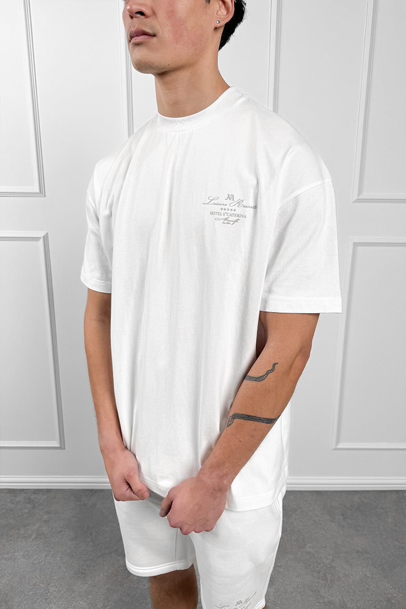 Amalfi Resort  T-Shirt - Off White