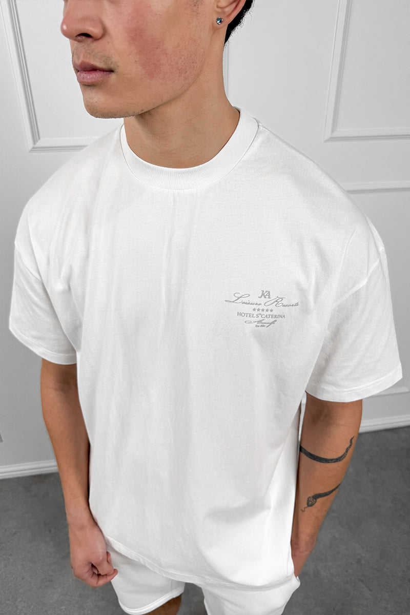 Amalfi Resort  T-Shirt - Off White