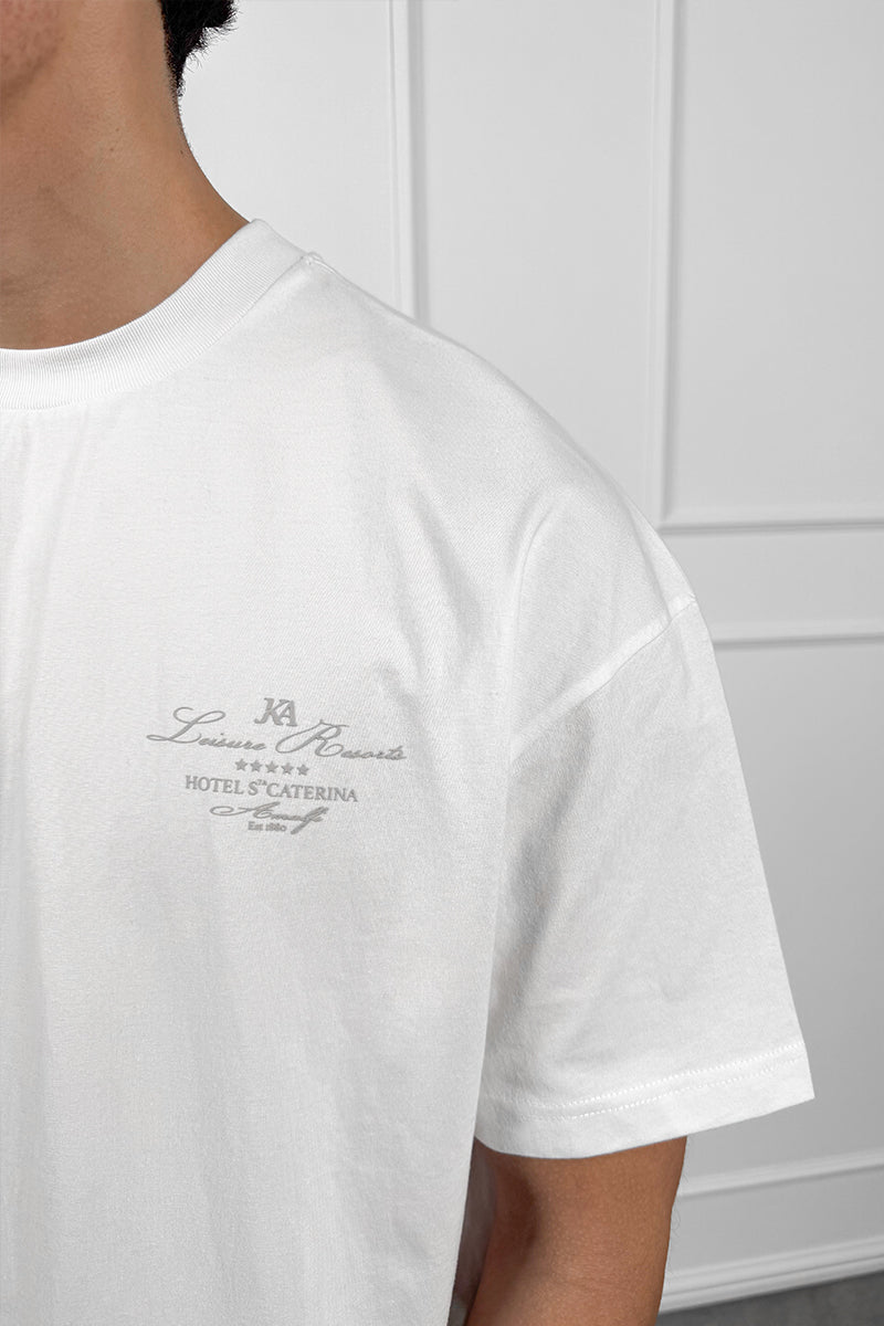 Amalfi Resort  T-Shirt - Off White