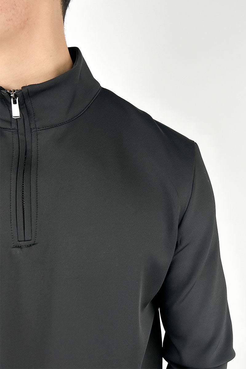 Scuba Quarter Zip Jumper - Black