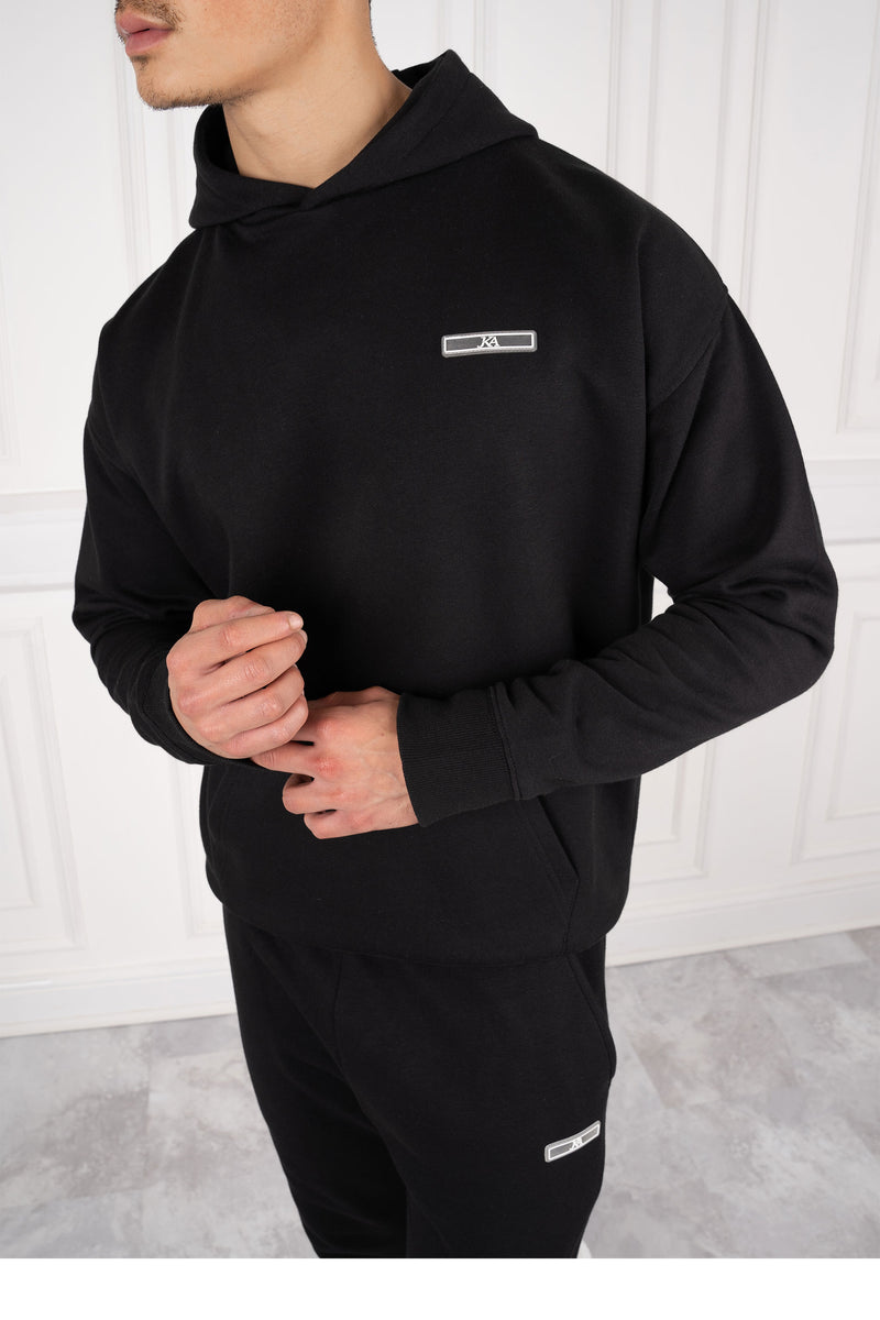 Day To Day Straight TS Leg Hoodie - Black