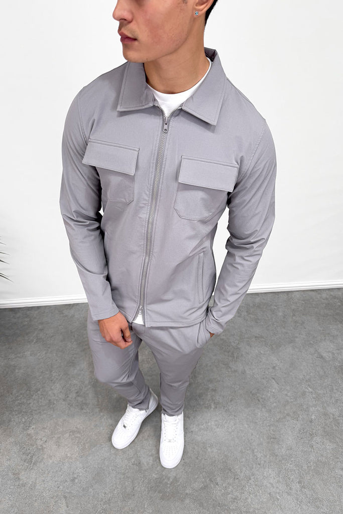 Tailored Cargo Pant - Grey