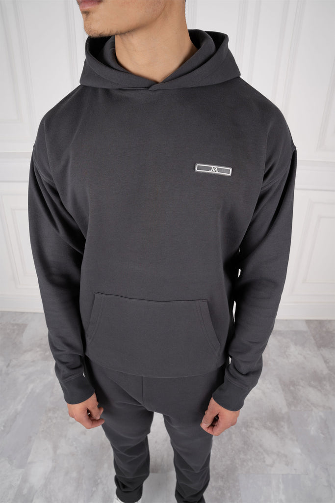 Day To Day Straight Leg TS Hoodie - Charcoal