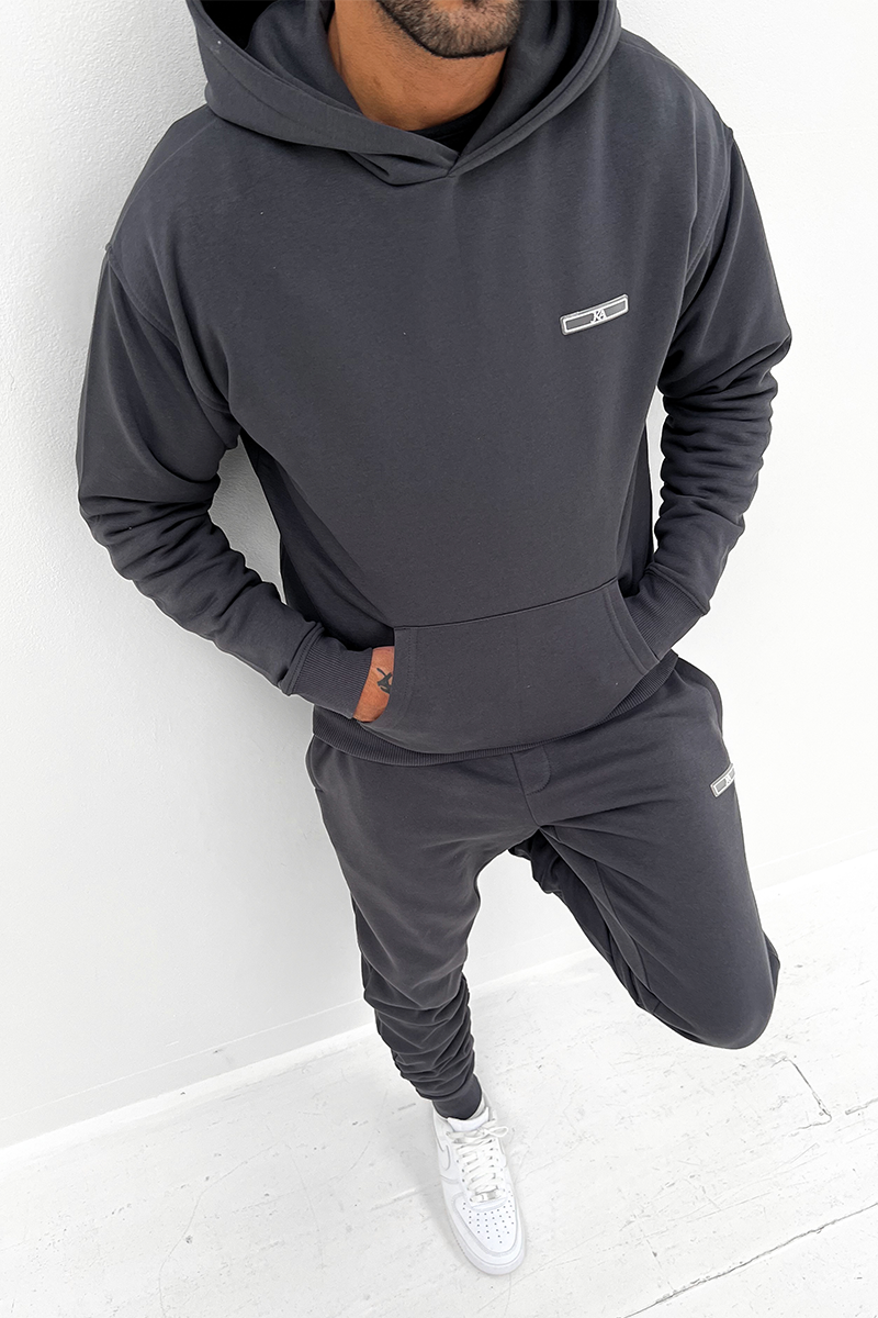 Day To Day Slim Fit Hoodie  - Charcoal Grey