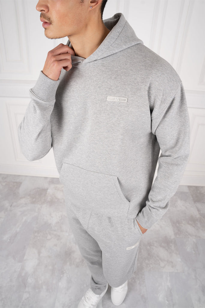 Day To Day Straight Leg TS Hoodie - Grey Marl