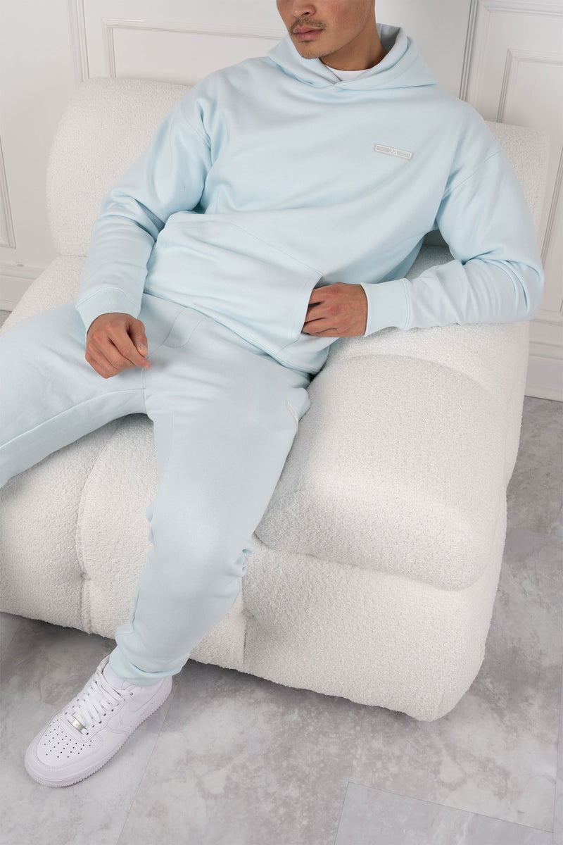 Day To Day Slim Fit Full Tracksuit - Pastel Blue