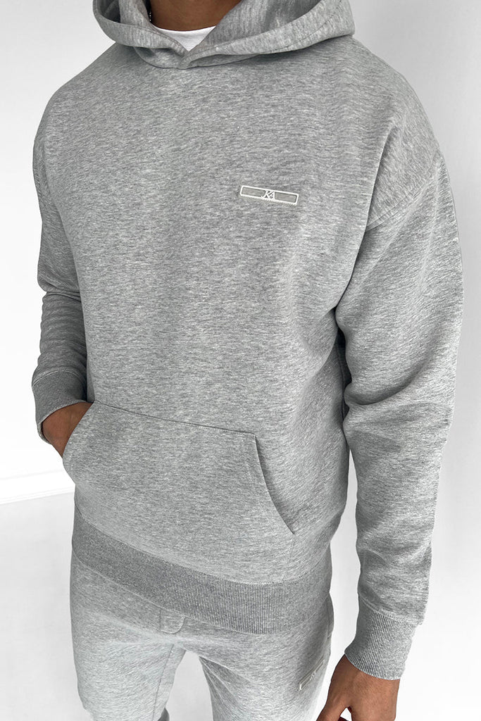 Day To Day Slim Fit Hoodie - Grey Marl