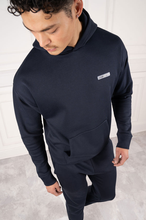 Day To Day Straight Leg TS Hoodie - Navy