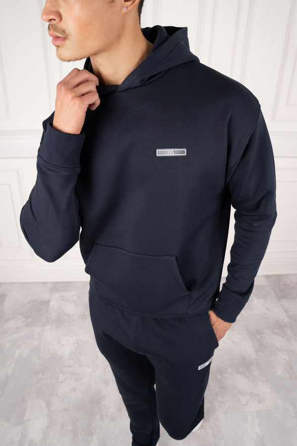 Day To Day Straight Leg TS Hoodie - Navy