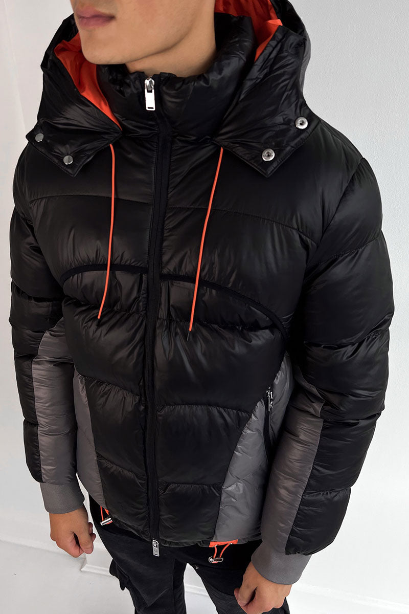 Orbit Puffer Jacket - Black