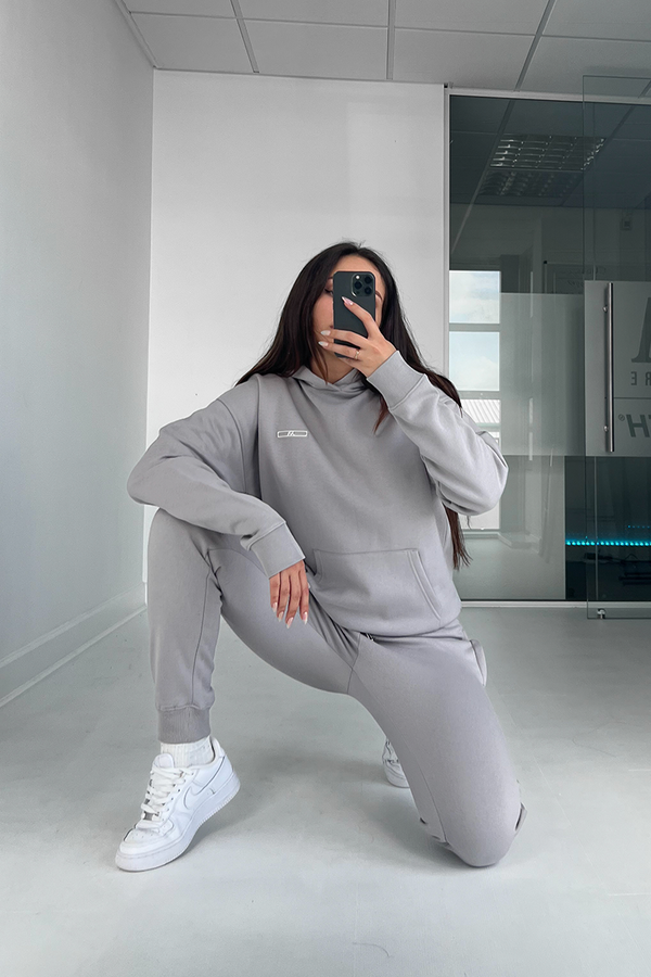 Womens Day To Day Slim Fit Full Tracksuit - Grey