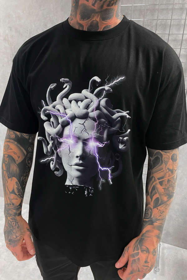Medusa V2 Oversized T-Shirt - Black