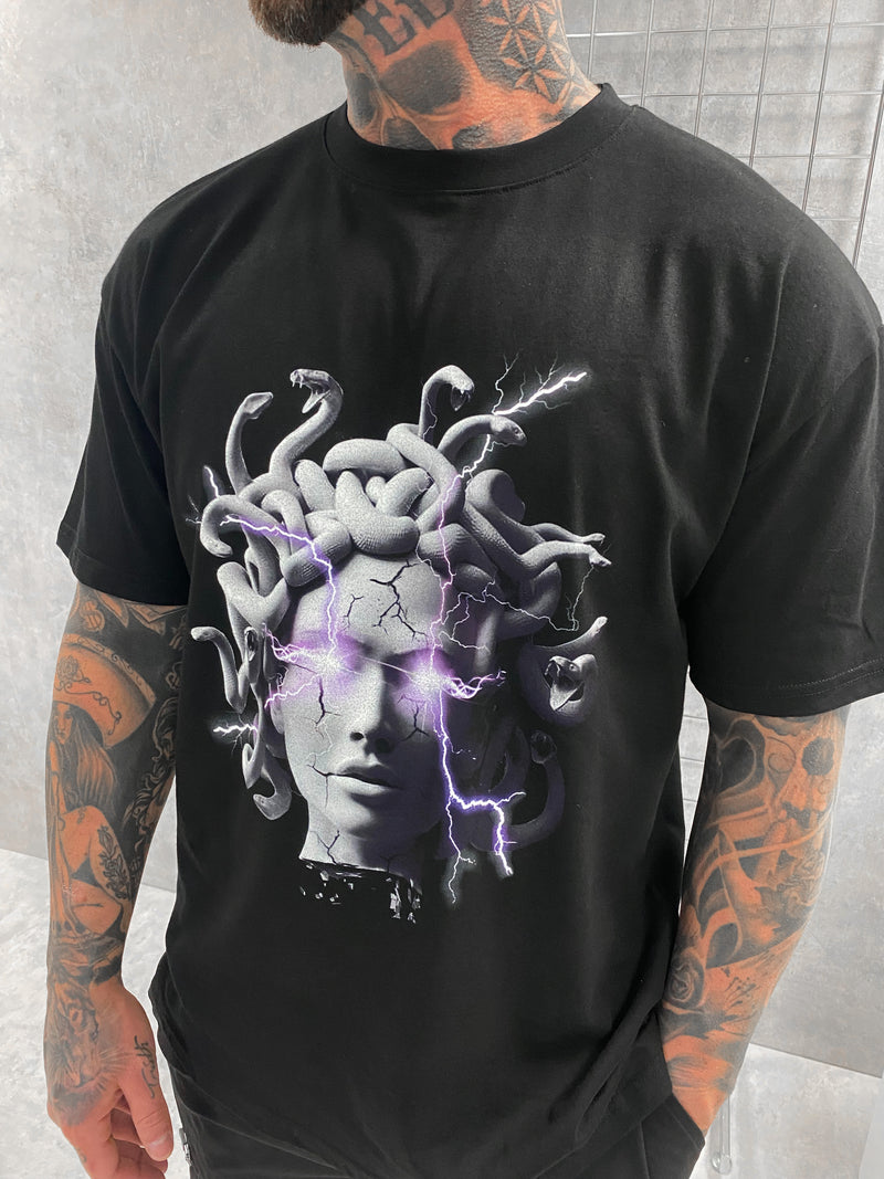 Medusa V2 Oversized T-Shirt - Black