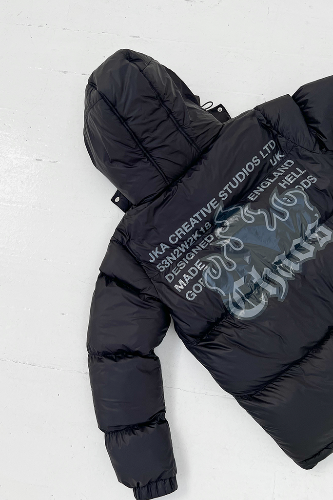 Landmark Puffer Jacket - Black/Charcoal