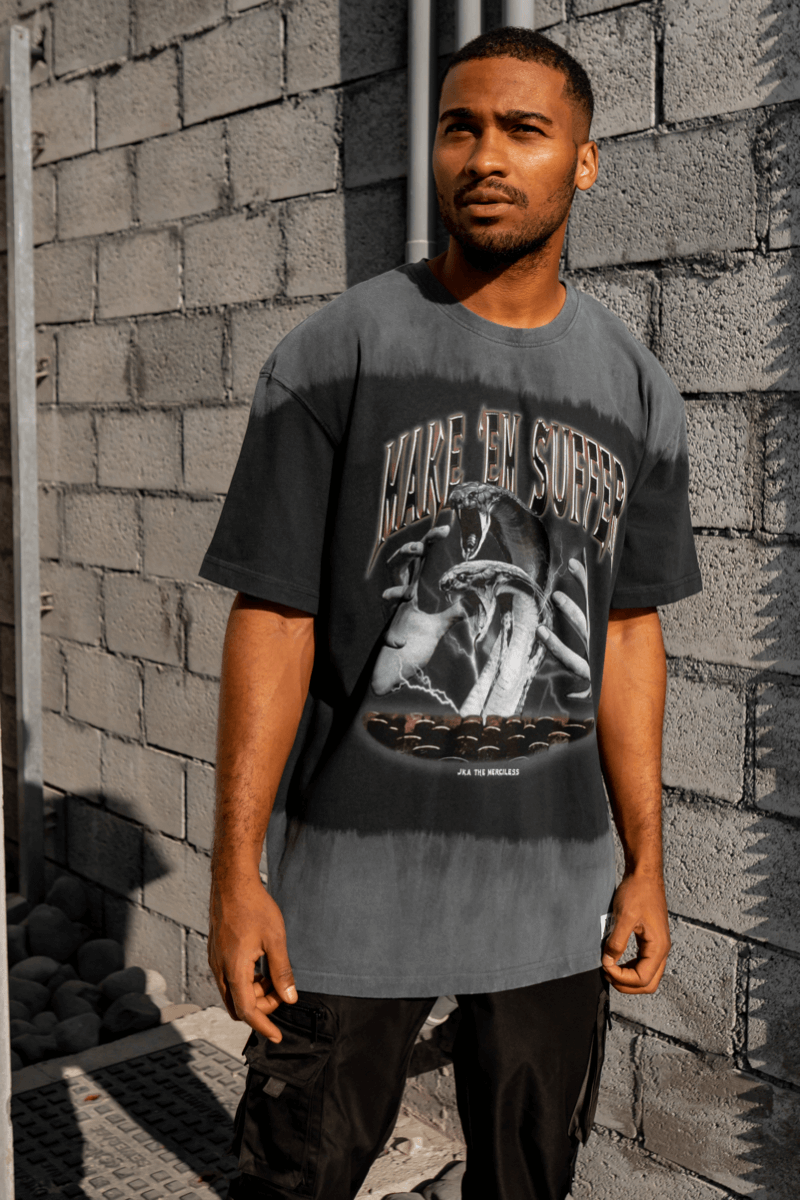 Make Em Suffer Split Dye Oversized T-Shirt