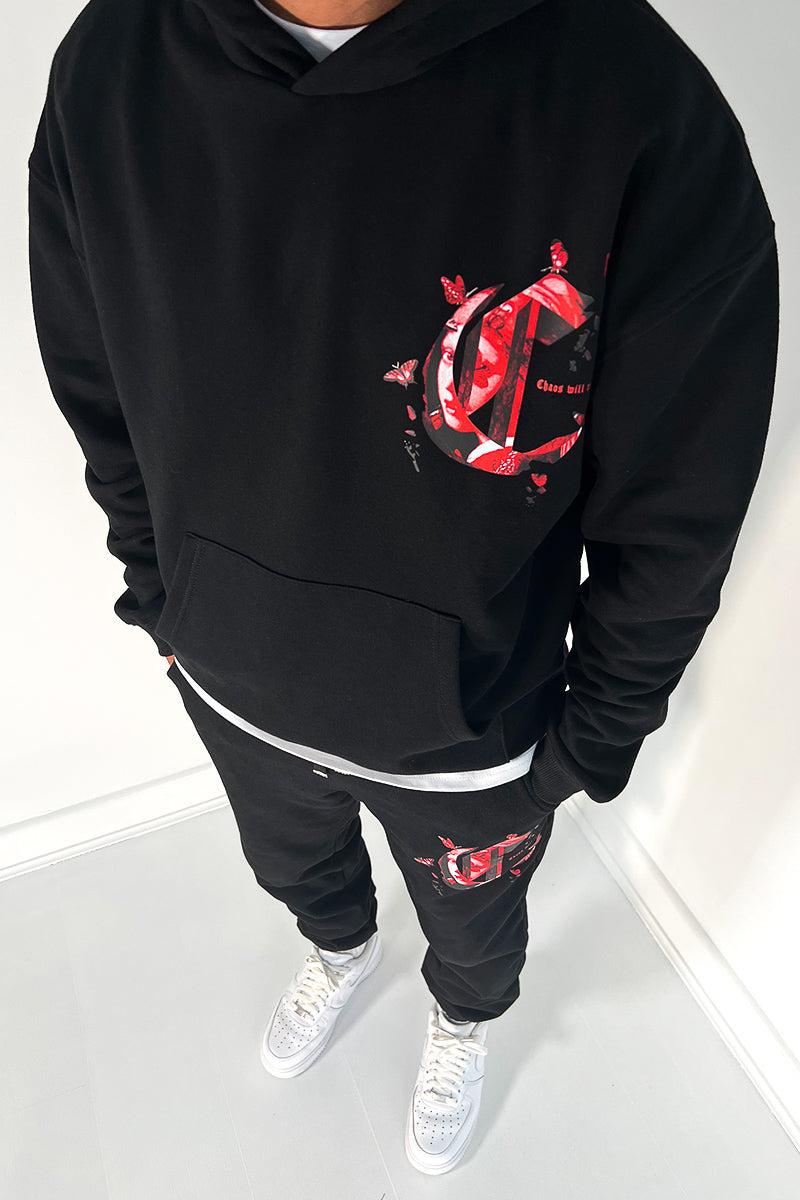 Chaos Will Reign Full Tracksuit - Black