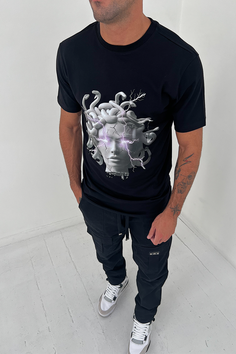 Medusa V2 Slim Fit T-Shirt - Black